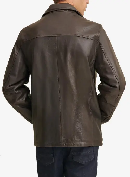 Men's Brown Leather Jacket with Thinsulate Lining-LEE-Leather-Jackets-002