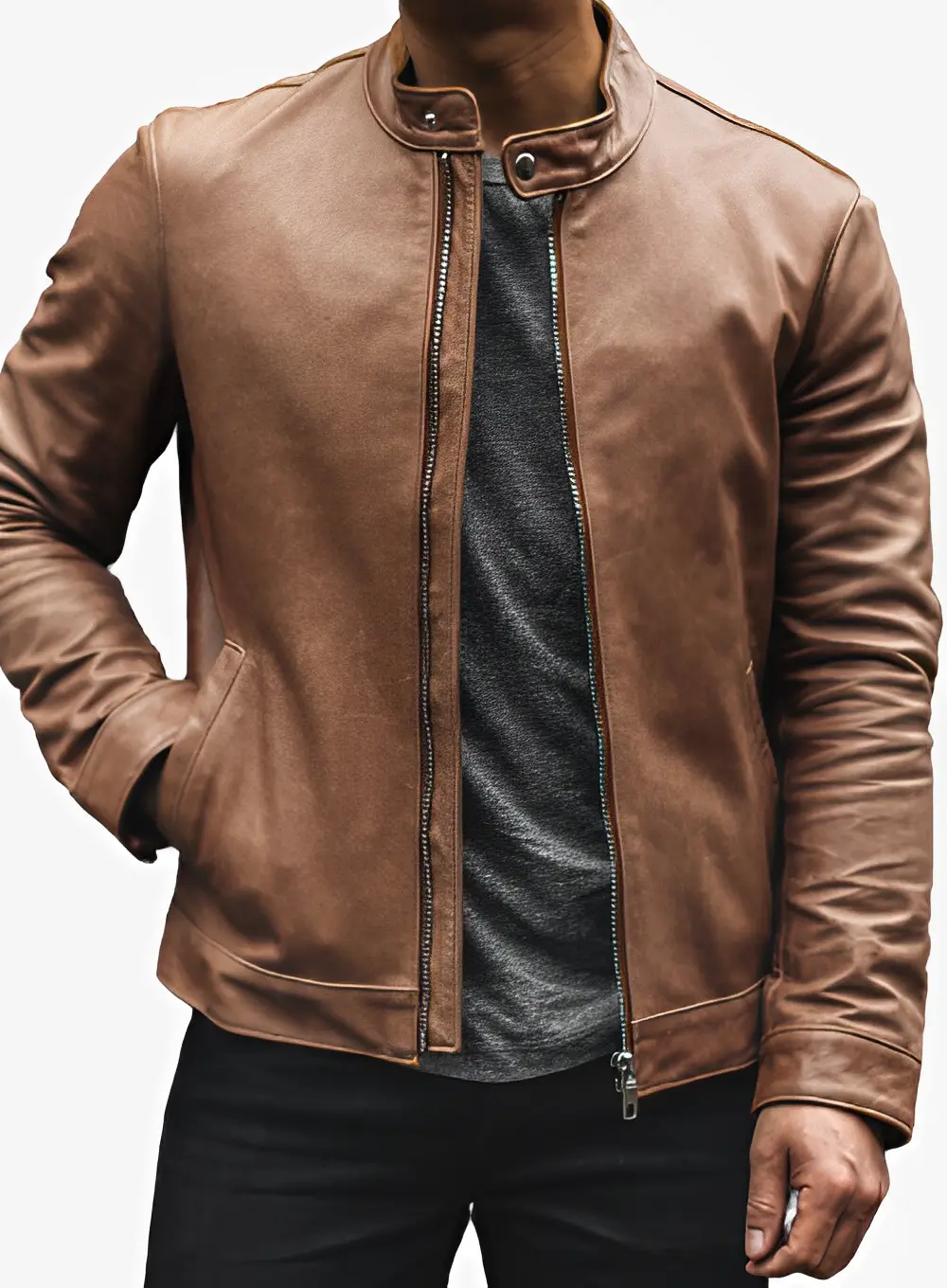 Mens-Classic-Cafe-Racer-Leather-Jacket-LEE-Leather-Jackets-001