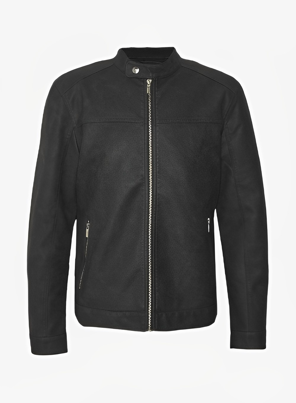 Men’s Black Faux Leather Jacket – Lee Leather Jackets