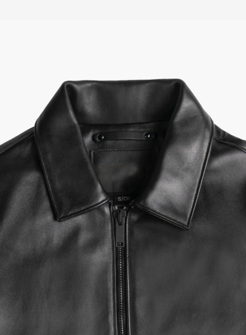Men’s Classic Black Leather Jacket – Lee Leather Jackets