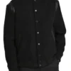 Dacre Varsity Leather Trim Wool Blend Bomber Jacket-LEE-Leather-Jackets-002