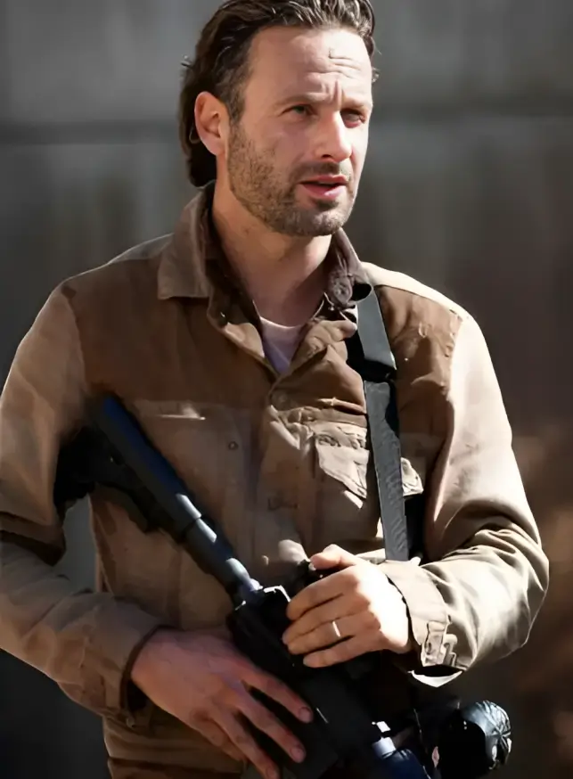 Rick Grimes Brown Jacket Display