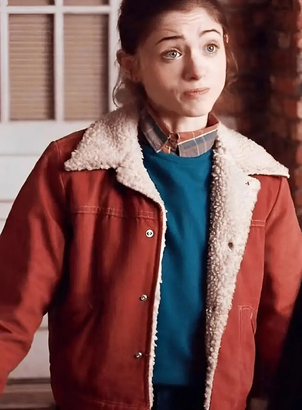 Stranger Things Nancy Wheeler Red Denim Jacket-LEE-Leather-Jackets-001