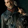 The Walking Dead Negan Black Leather Jacket-LEE-Leather-Jackets-001
