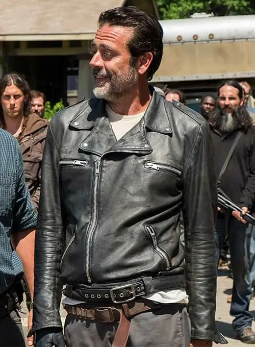 The Walking Dead Negan Black Leather Jacket-LEE-Leather-Jackets-002