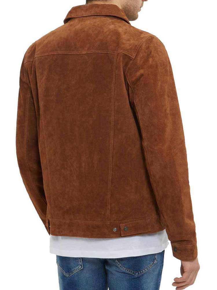 X-Men Hugh Jackman Suede Jacket-004