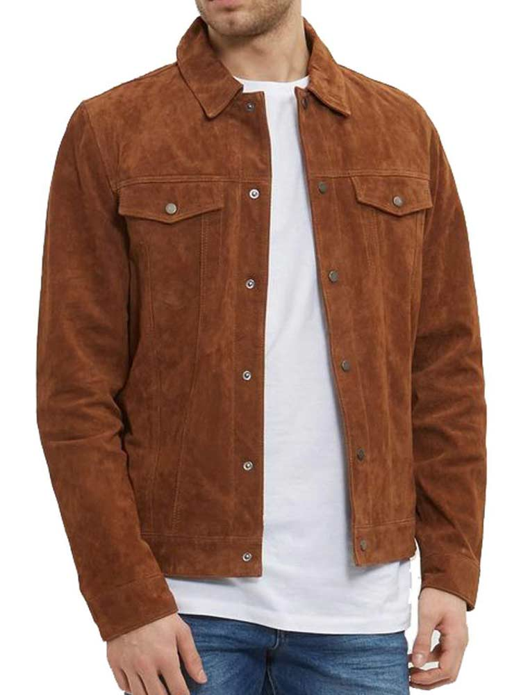 X-Men Hugh Jackman Suede Jacket-005