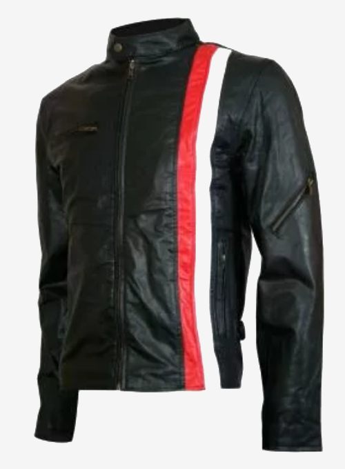 X-Men Wolverine Red & White Stripe Jacket-LEE-Leather-Jacket-001