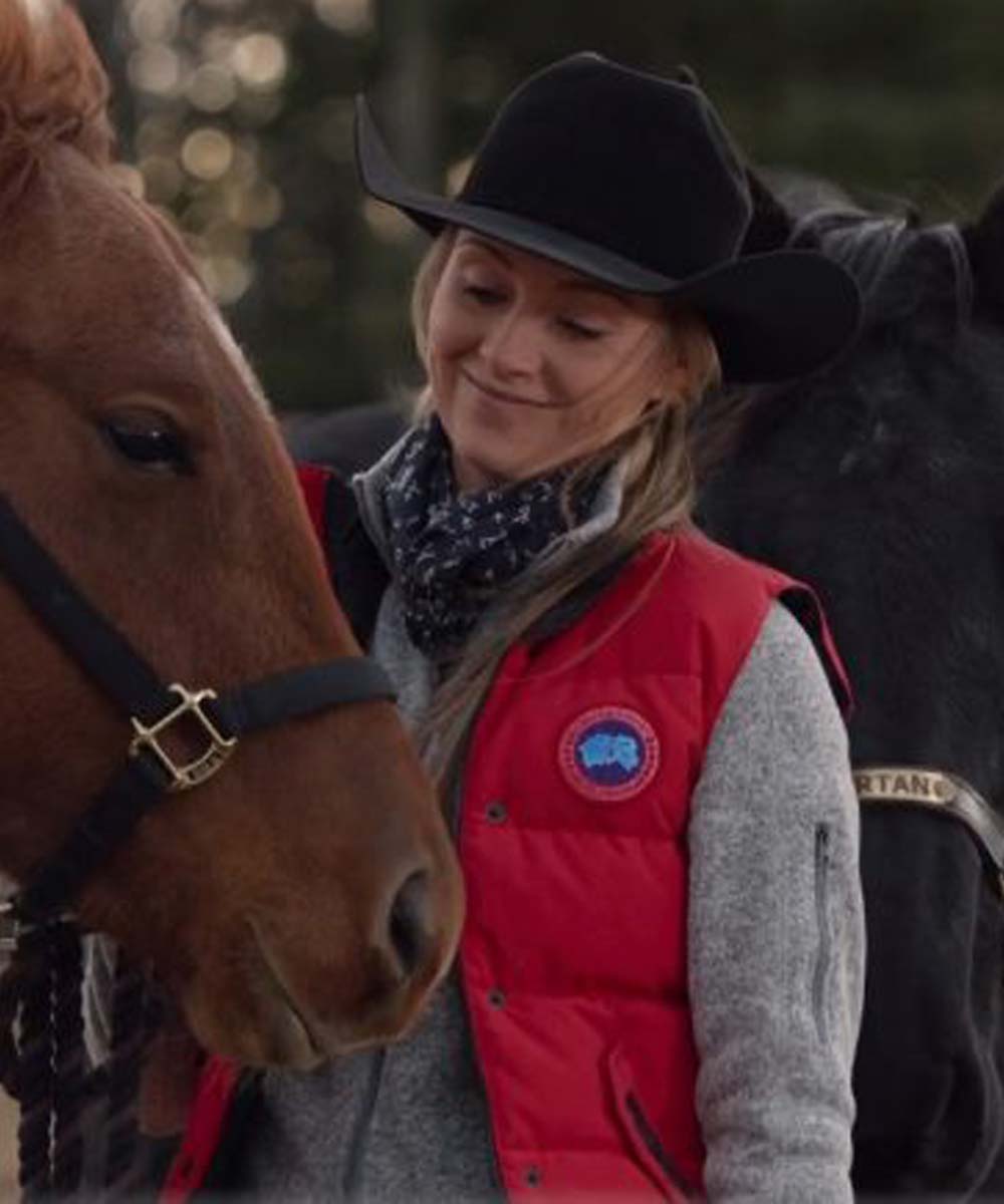 Heartland-Amy-Fleming-Red-Vest-LEE-Leather-Jackets-001