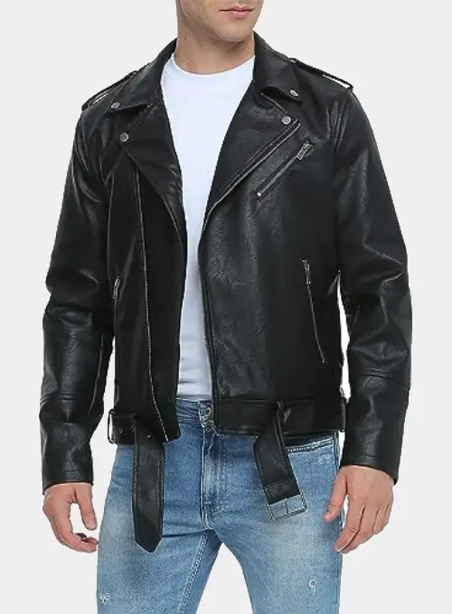 Men Motorcycle Black Leather Jacket-LEE-Leather-Jackets-001