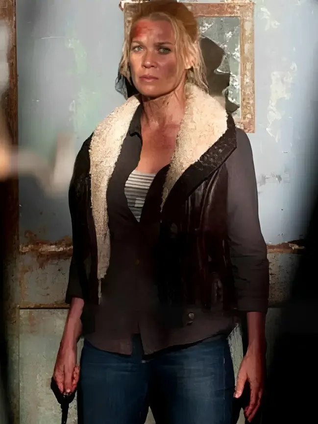 The-Walking-Dead-Andrea-Laurie-Brown-Leather-Vest-LEE-Leather-Jackets-001
