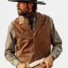 Men's Brown Western Leather Vest