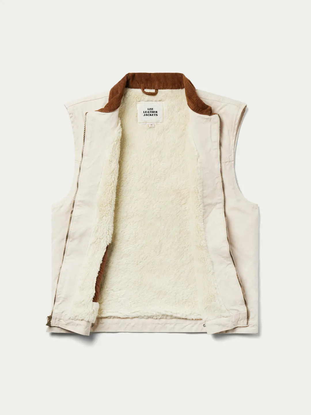Men's Cotton Canvas Sherpa Lining Vest