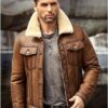 Men's B3 Flight Sheepskin Shearling Jacket- Lee-Leather-Jackets