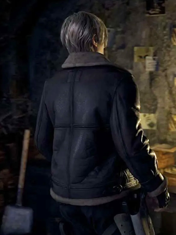 Leon Kennedy Resident Evil 4 Brown Jacket