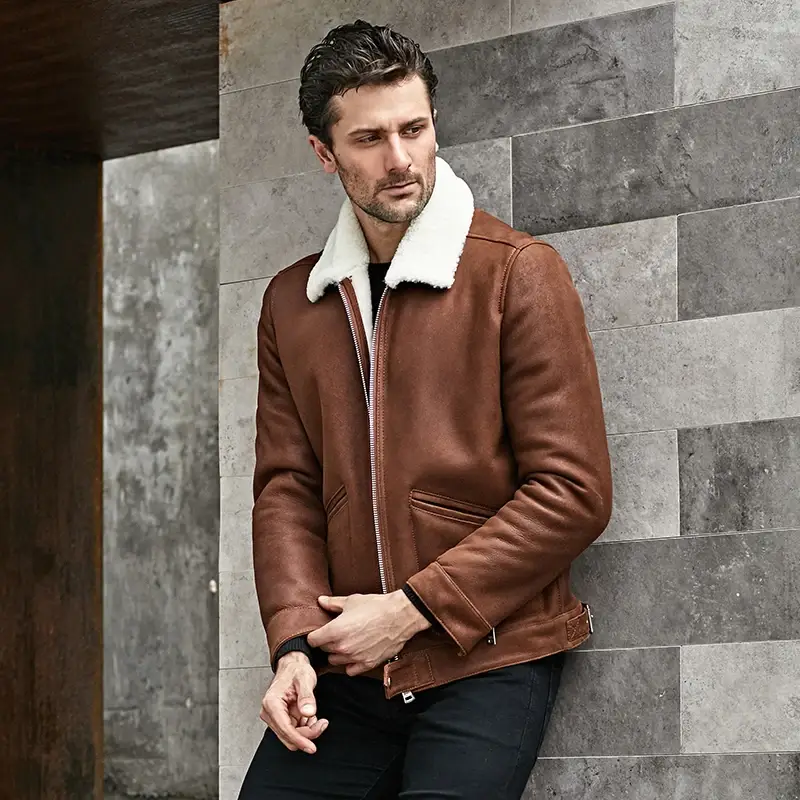 Mens-Short-Turndown-Sherpa-Collar-Jacket