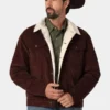 Men's sherpa-lined-corduroy-Western jacket