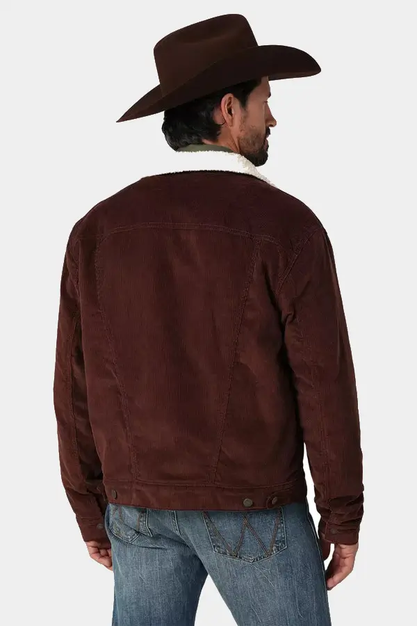 Men's sherpa-lined-corduroy-Western jacket