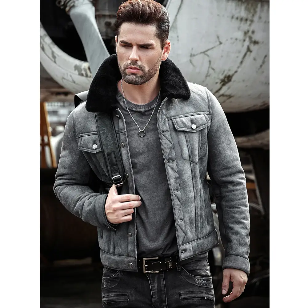 Men's-Sheepskin-Shearling-B3-Flight-Bomber-Jacket