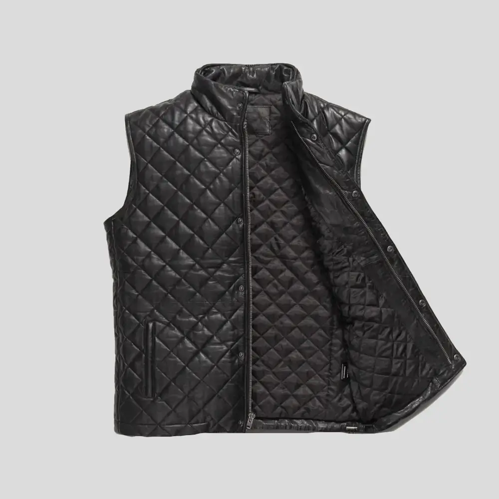 Mens-Black-Quilted-Leather-Vest-002-Lee-Leather-Jacket