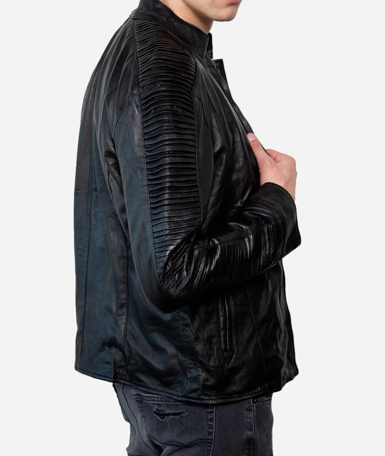 Star Wars Rebel Pilot Black Leather Jacket- Lee Leather Jackets-002