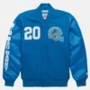 Barry-Sanders-GOAT-Blue-Letterman-Varsity-Jacket-Front