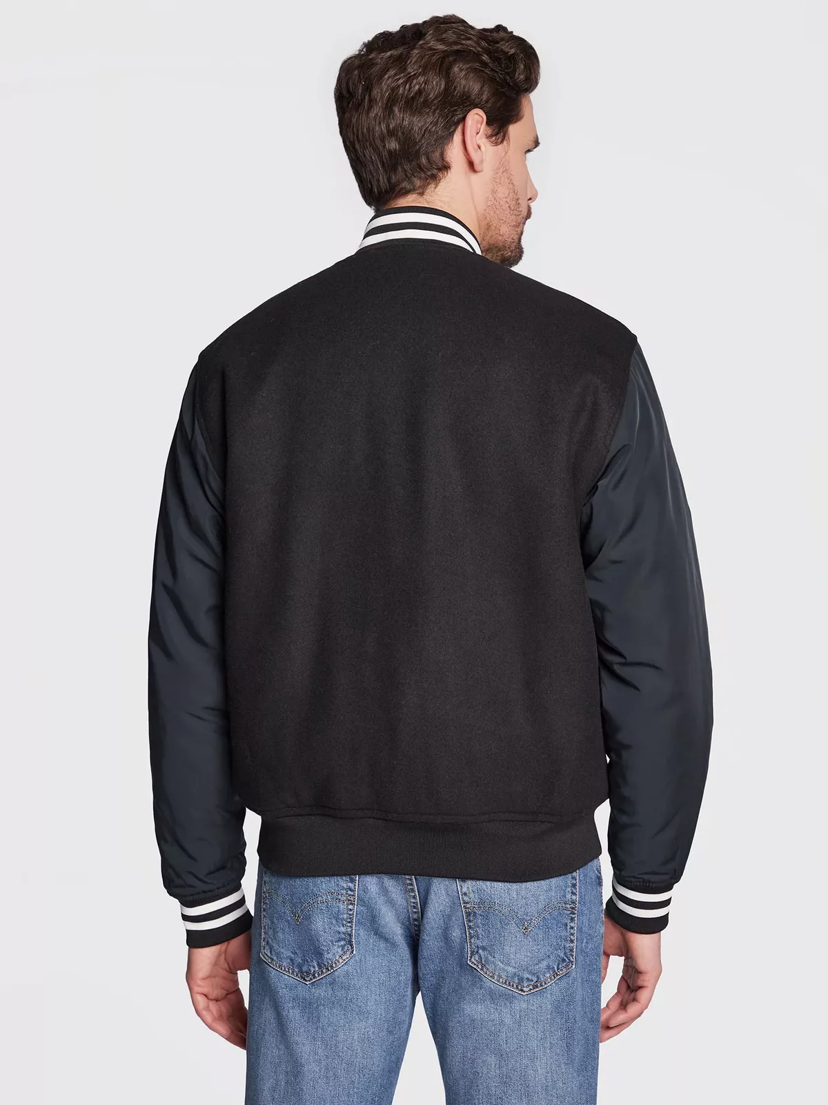 Champion College Inspired Bomber Jacket-Back