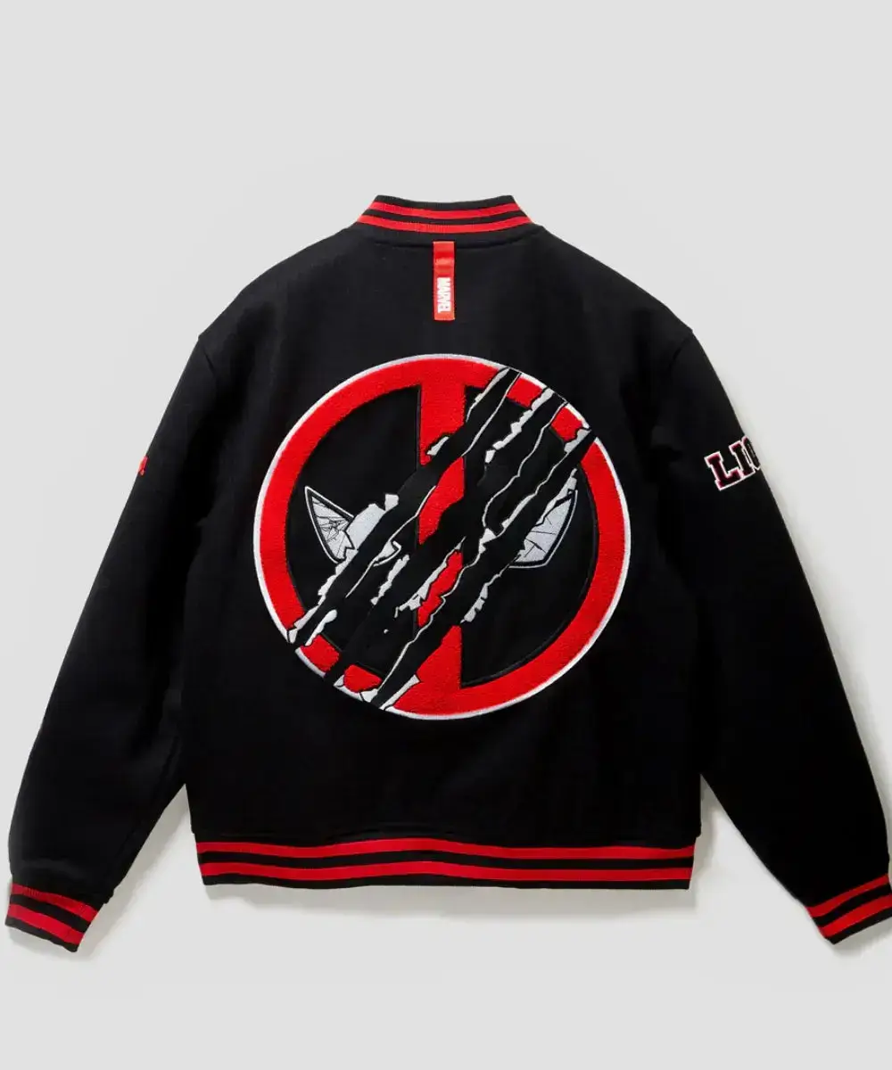 Deadpool-Wolverine-Red-and-Black-Varsity-Jacket-Back