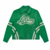 La-Fam-Retro-Green-Varsity-Leather-Jacket-Front-Lee-Leather-Jackets