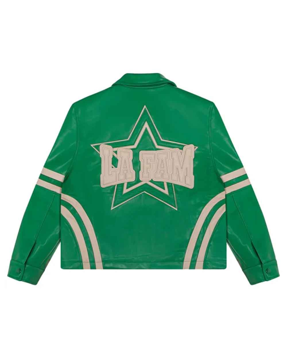 La-Fam-Retro-Green-Varsity-Leather-Jacket-Back-Lee-Leather-Jackets