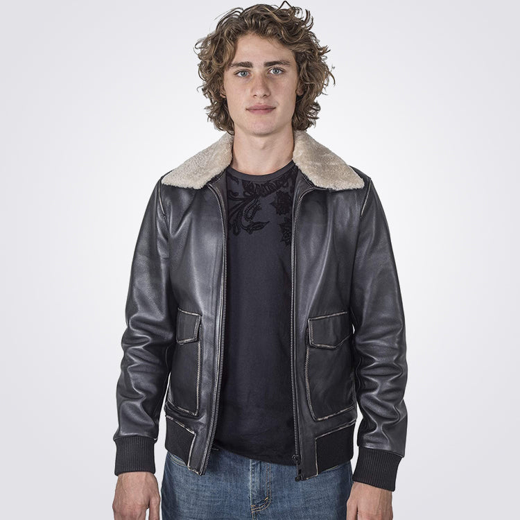 Mens-Aviator-Sheepskin-Leather-Bomber-Jacket-Front-Lee-Leather-Jackets
