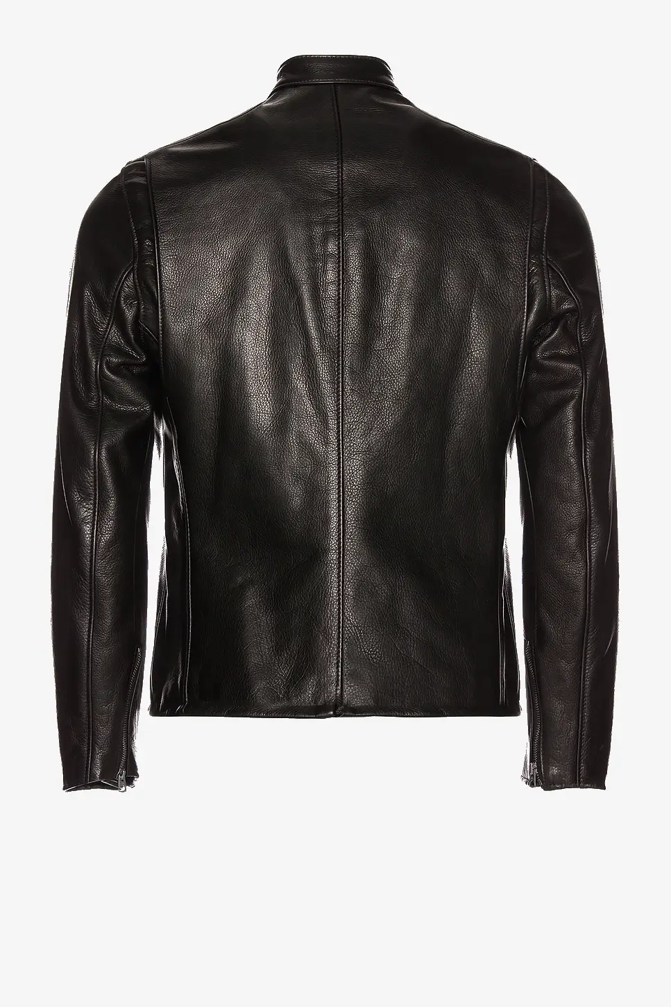 Mens-Black-Cowhide-Cafe-Leather-Jacket-Back-Lee-Leather-Jackets