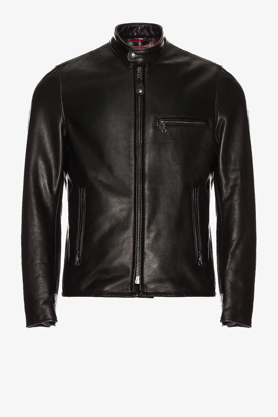 Mens-Black-Cowhide-Cafe-Leather-Jacket-Front-Lee-Leather-Jackets