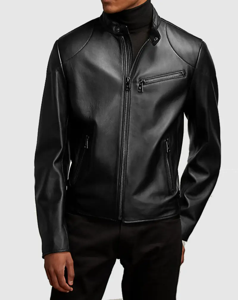 Mens-Cafe-Leather-Black-Jacket-Front-Lee-Leather-Jackets