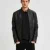 Mens-Black-Cafe-Racer-Biker-Leather-Jacket-Front-Lee-Leather-Jackets