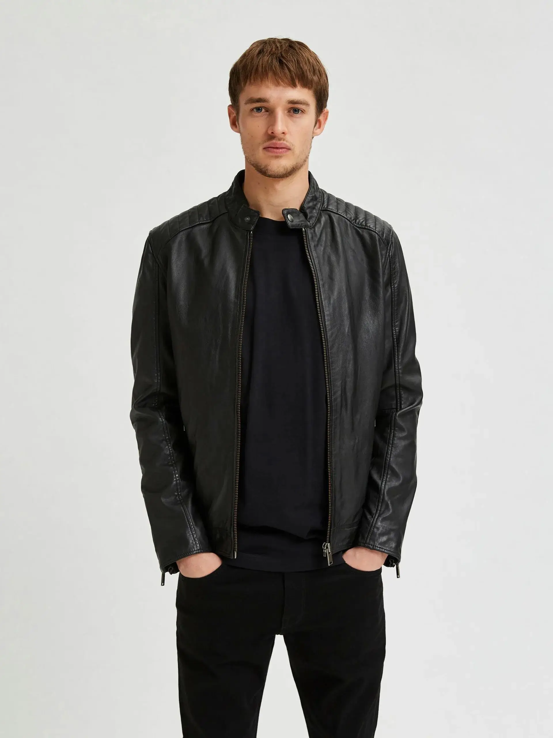 Mens-Black-Cafe-Racer-Biker-Leather-Jacket-Front-Lee-Leather-Jackets