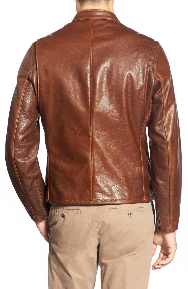 Mens-Oil-Tanned-Cafe-Racer-Leather-Jacket-Back-Lee-Leather-Jackets