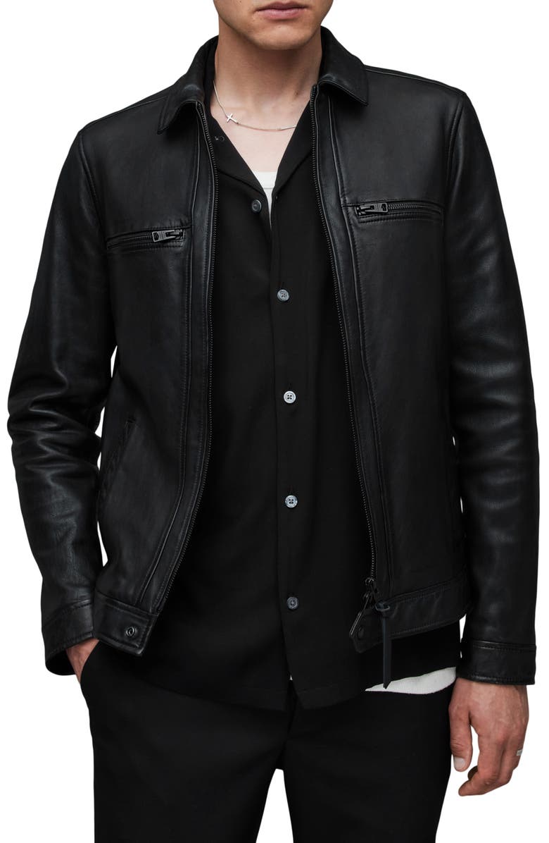 Slim-Fit-Black-Mens-Leather-Jacket-Front-Lee-Leather-Jackets