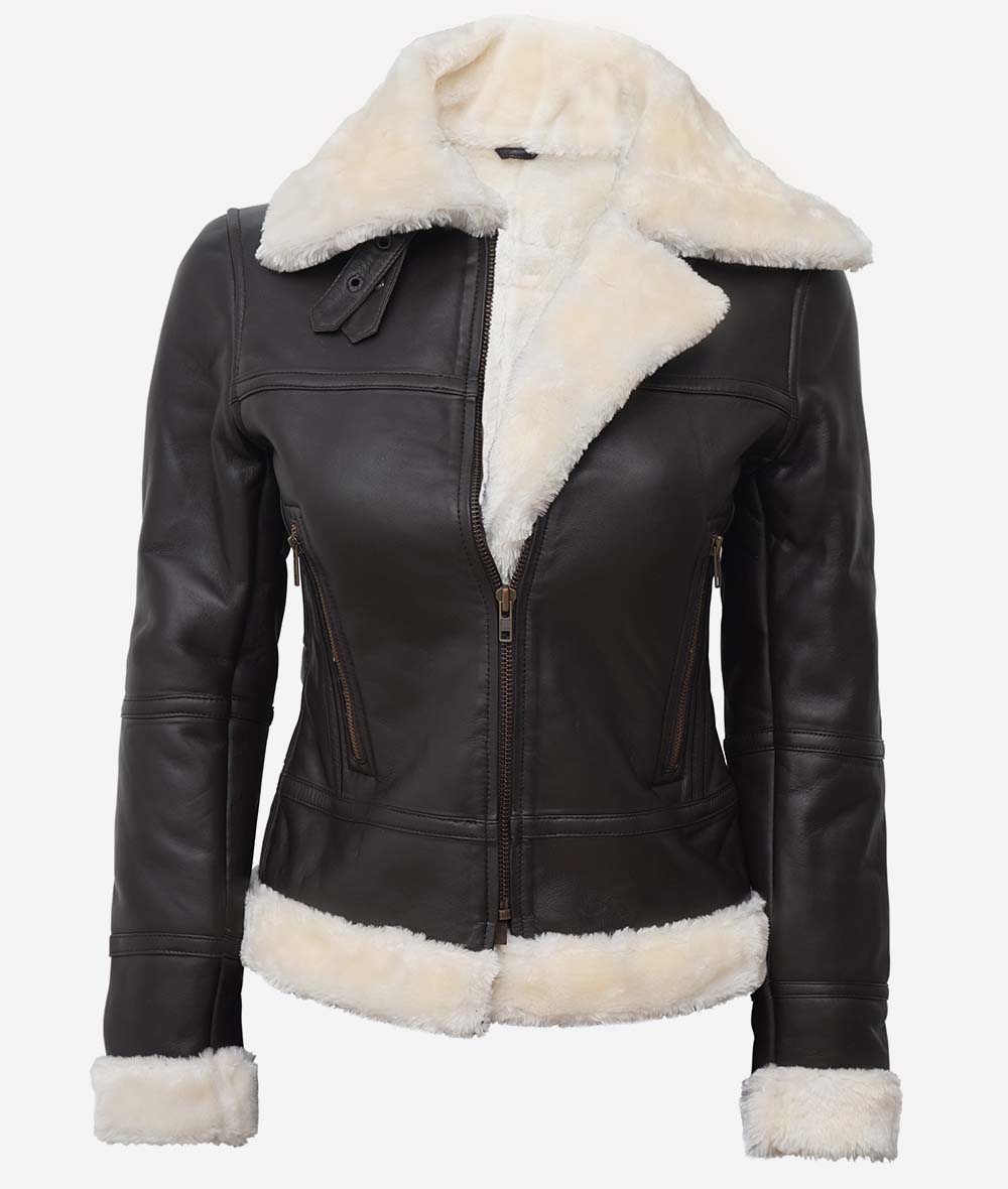 Womens-Classic-B3-Leather-Bomber-Shearling-Jacket-Front-Lee-Leather-Jackets