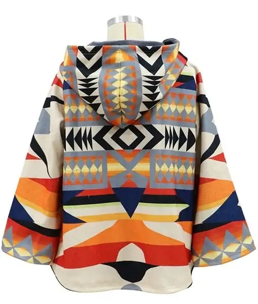 Kelly-Reilly-Poncho-Stylish-Coat-Lee-Leather-Jackets-back