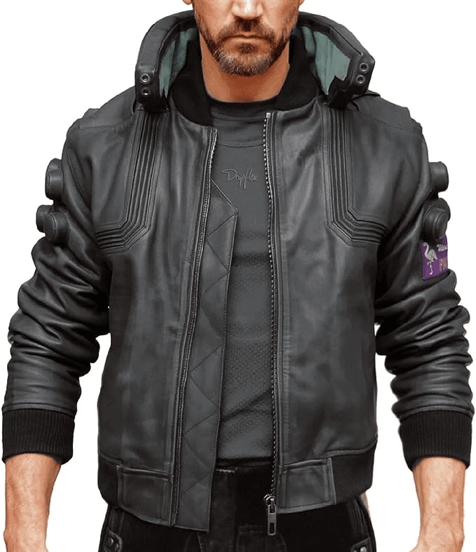 Cyberpunk-2077-Samurai-Bomber-Black-Jacket-002-LeeLeatherJackets
