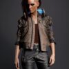 Cyberpunk-2077-Valerie-Samurai-Bomber-Leather-Jacket-01-LeeLeatherJackets