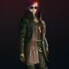 Cyberpunk-2077-Durable-Women-Brown-Leather-Coat-1-Leeleatherjackets