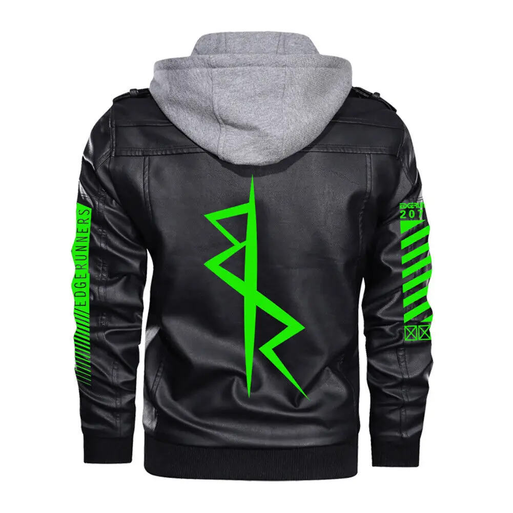 Cyberpunk-Halloween-Gaming-Black-Hooded-Leather-Jacket-1-LeeLeatherjackets