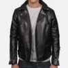Men's-Black-Rebel-Rider-Leather-Jacket-Display-Leeleatherjackets