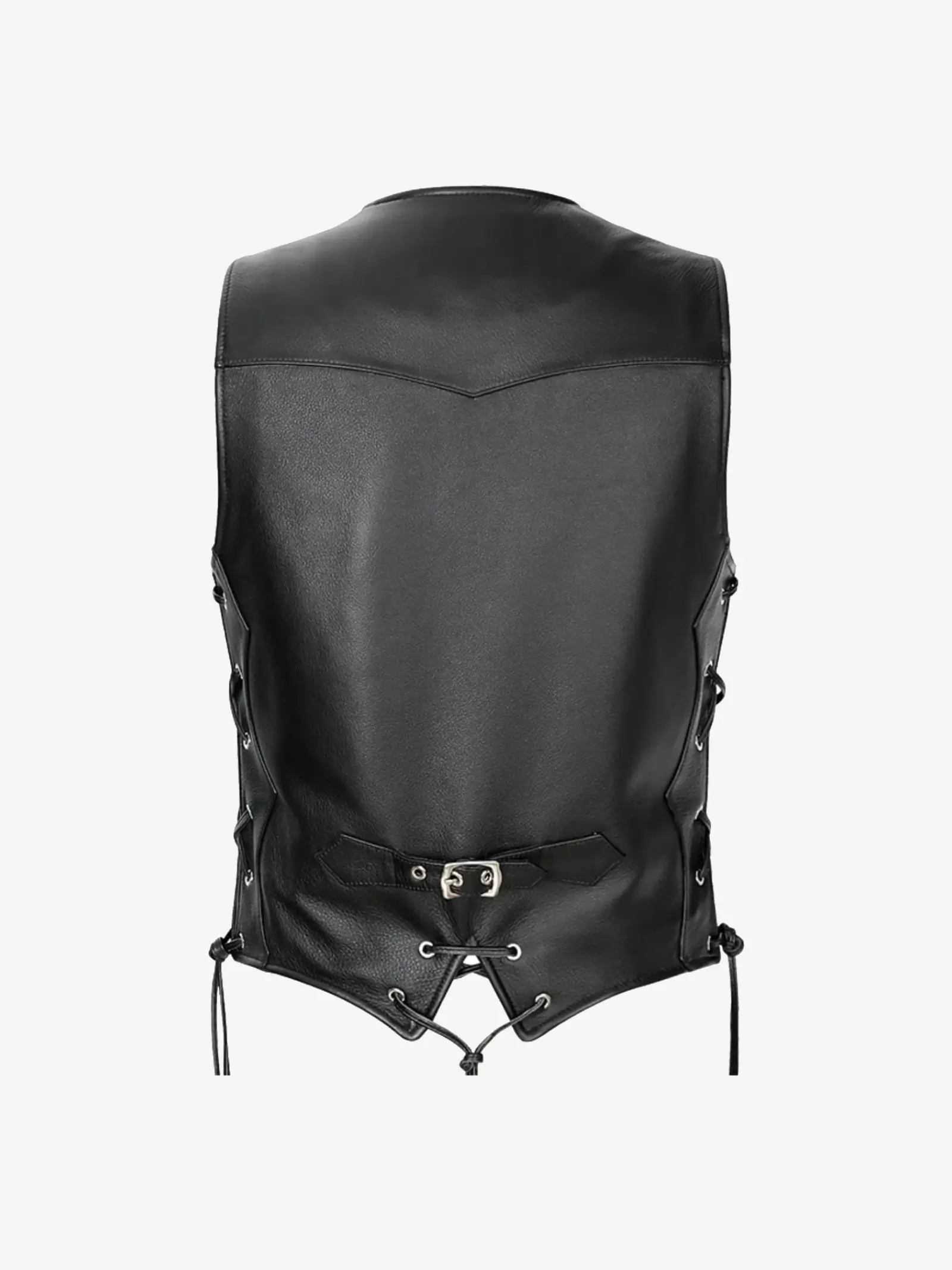 Men's-Vintage-Leather-Moto-Black-Vest-Back-Lee-Leather-Jackets