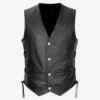 Men's-Vintage-Leather-Moto-Black-Vest-Front-Lee-Leather-Jackets