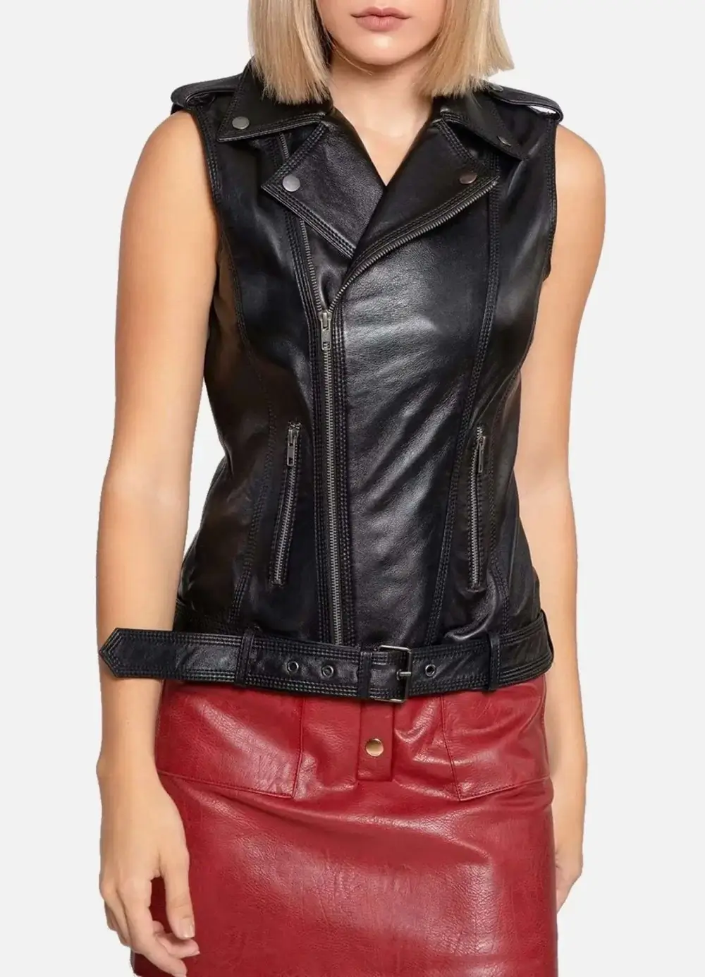 Womens-Black-Leather-Biker-Vest-Front-Lee-Leather-Jackets