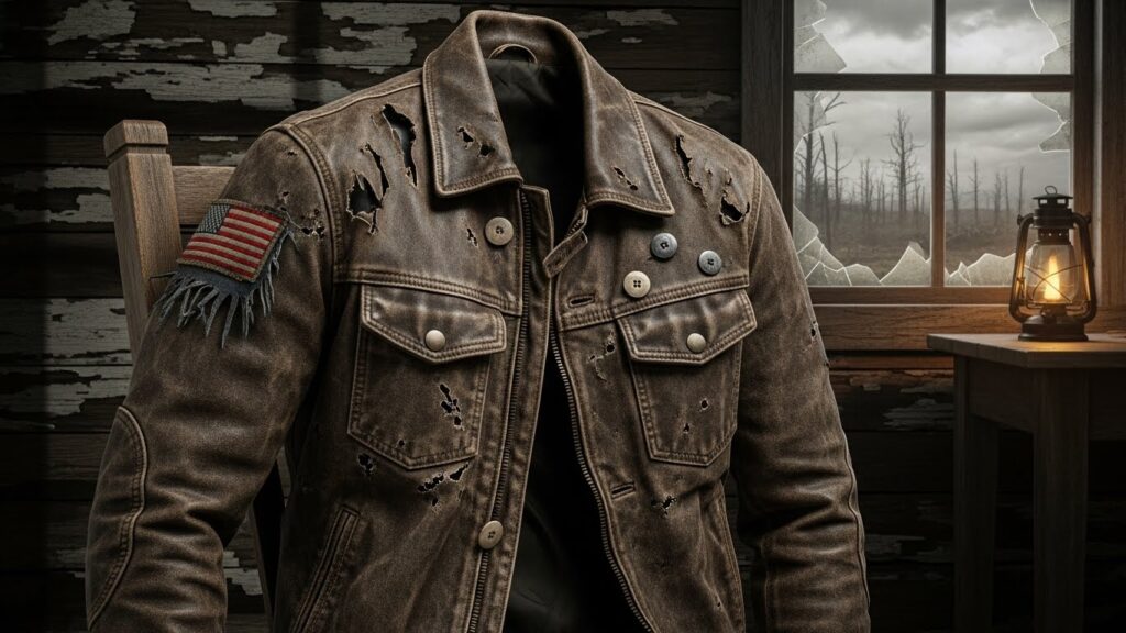 Rick Grimes Leather Jacket Walking Dead