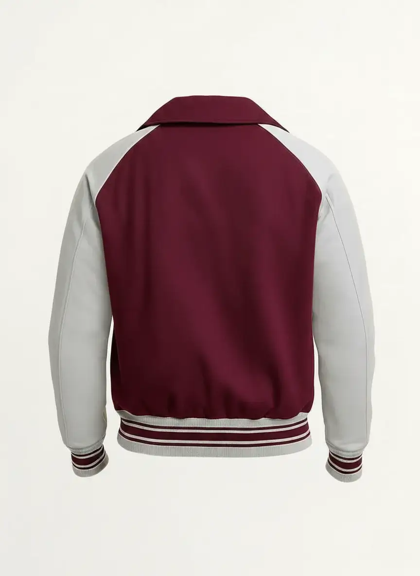 Stranger-Things-Season-5-Lucas-Sinclair-Burgundy-Gray-Jacket-Back